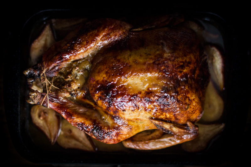 ROASTED TURKEY WITH PEAR